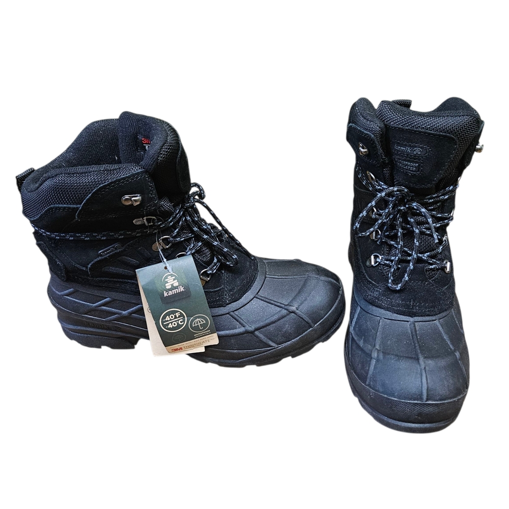 Kamik Fargo Men's Black Waterproof Snow Boots Size 11 - Picture 9 of 10